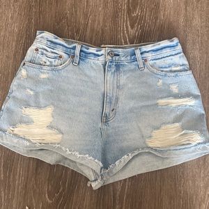 High waisted never worn Abercrombie jean shorts